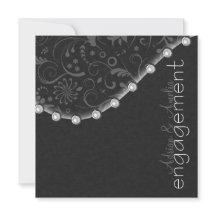 スクエアパール婚約招待状