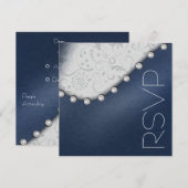 スクエアパール ご参加のお返事 招待状 (正面/裏面)