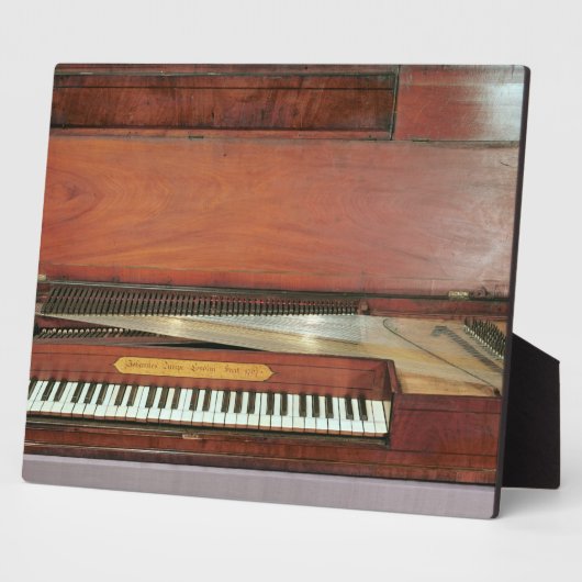 スクエアピアノ、1767年(写真) フォトプラーク (側面)