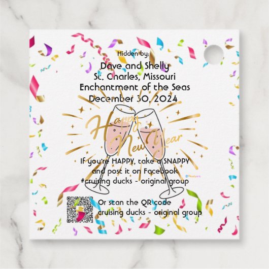 スクエアフェイバータグ フェイバータグ (裏面)