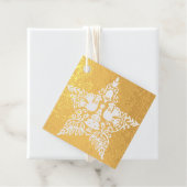 スクエアフォイルメッセージカード – クリスマスドーム フェイバータグ (箱)