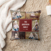 スクエアフォトコラージュカスタム装飾用クッション クッション (ブランケット)