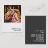 スクエアフォトメリー0440 --Go-Round Horse 名刺 (正面/裏面)