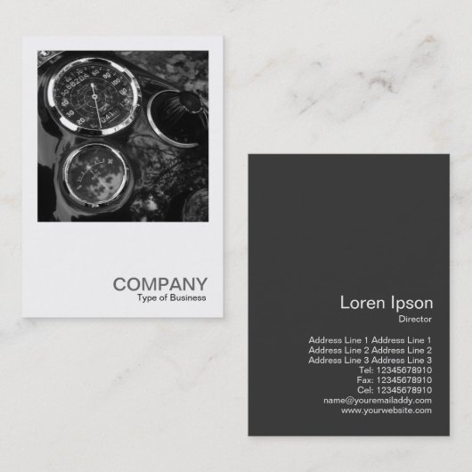 スクエアフォト0114 – クラスのバイクゲージ 名刺 (正面/裏面)