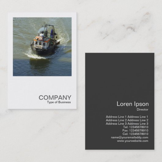 スクエアフォト0251 - Little Trawler 名刺 (正面/裏面)