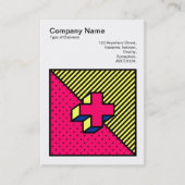 スクエアフォト(v3) – ネオ・メンフィススタイルクロス 名刺 (正面)