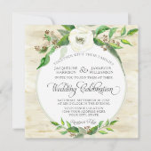 スクエアフォレストリーフウッドランドBOHO秋夏 招待状 (正面)