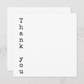 スクエアフラットサンキューカード サンキューカード (正面/裏面)