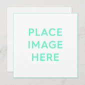 スクエアフラットホリデーカード、サイズ： 5.25インチx 5.25インチ シーズンカード (正面/裏面)