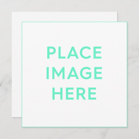 スクエアフラットホリデーカード、サイズ: 5.25インチx 5.25インチ シーズンカード (正面/裏面)