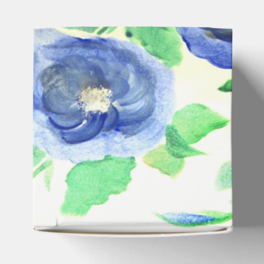 スクエアブルーウォーターバラ結婚ズ フェイバーボックス (上部)