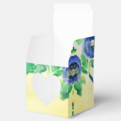 スクエアブルーウォーターバラ結婚ズ フェイバーボックス (オープン)