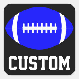 スクエアブルーサッカーシールチームパーティー宴会 スクエアシール