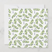 スクエアブルーベリーフォトコラージメリークリスマス シーズンカード (裏面)