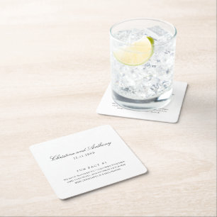  スクエアペーパーコースター