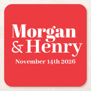  スクエアペーパーコースター