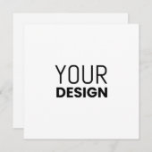 スクエアホリデーカ数々のード[サイズと形状] シーズンカード (正面/裏面)