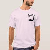 スクエアボタンデザインテンプレート Tシャツ (正面)