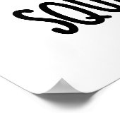 スクエアボーカドおもしろいアボカドパン ポスター (角)