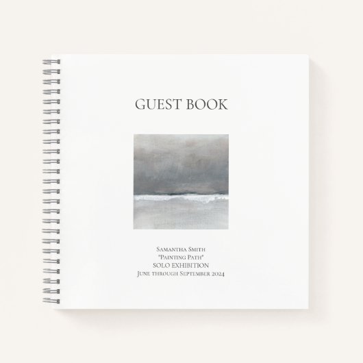 スクエアミニマルートショー展ゲストブック ノートブック (正面)