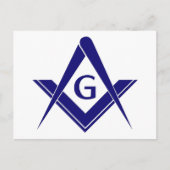 スクエアモダンおよびコンパス ポストカード (正面)