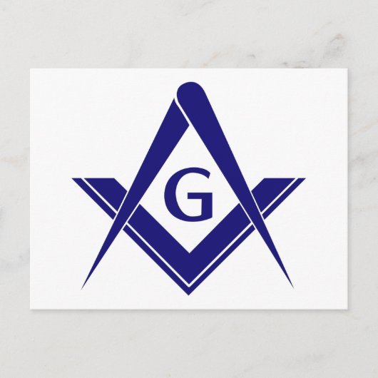 スクエアモダンおよびコンパス ポストカード (正面)