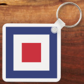 スクエアモダン キーホルダー (裏面)