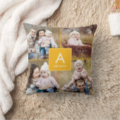 スクエアモノグラムカスタム装飾用クッション クッション (ブランケット)