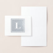 スクエアモノグラムサンキューノート 箔カード (ディスプレー)