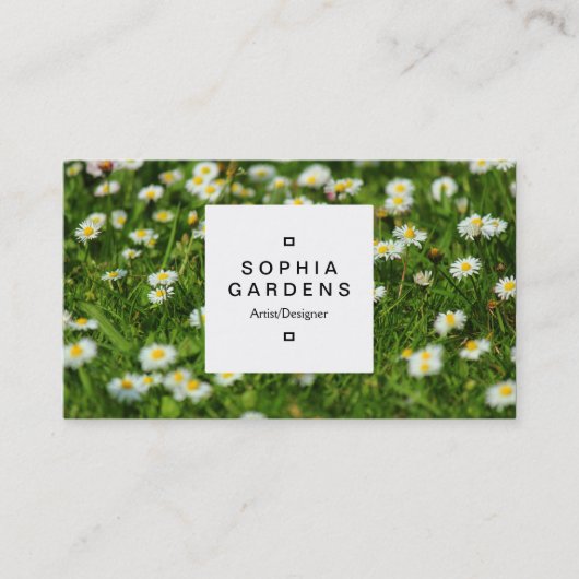 スクエアラベル03a -デイジーメドウ 名刺 (正面)