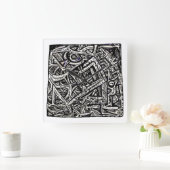 スクエアワン、バイブライアン・ベンソン スクエア壁時計 (ホーム)