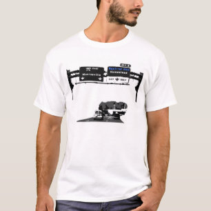 スクエア丘のハイウェーアイコン Tシャツ