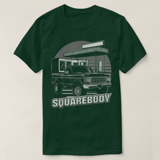 スクエア体トクラシックラックSquarebody旧ヴィンテージR Tシャツ (デザイン正面)