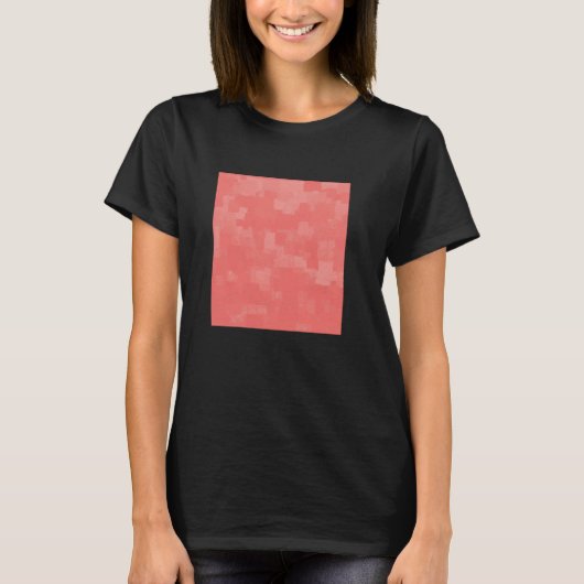 スクエア内スレッドレスエメライン正方形Coral Gr Tシャツ (正面)