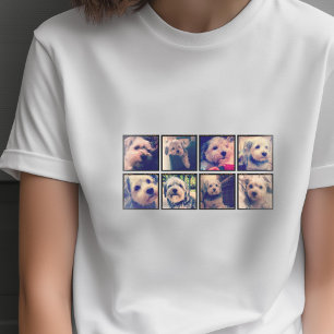 スクエア写真のコラージュ Tシャツ