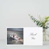 スクエア写真-モーターボート サンキューカード (スタンド正面)