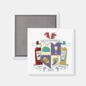 スクエア冷蔵庫用マグネット マグネット (正面/裏面)