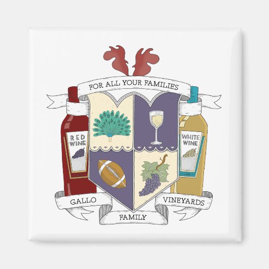 スクエア冷蔵庫用マグネット マグネット (正面)