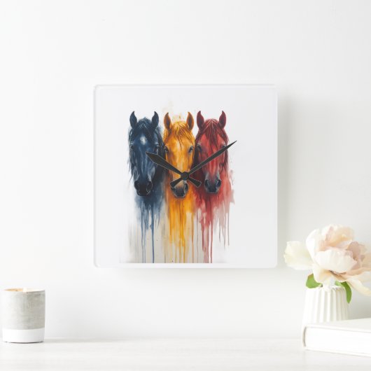 .. スクエア壁時計 (ホーム)