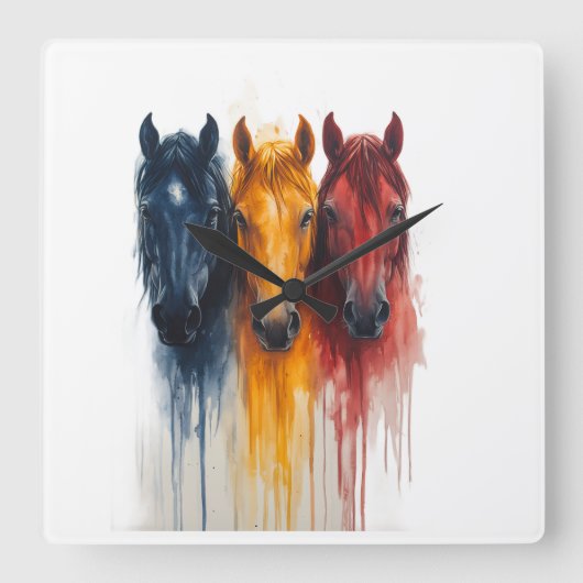 .. スクエア壁時計 (正面)