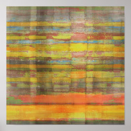 スクエア抽象芸術アートポスタープリント ポスター