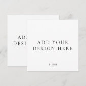 スクエア招待状の印刷 招待状 (正面/裏面)