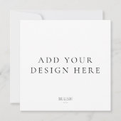 スクエア招待状印刷 招待状 (裏面)