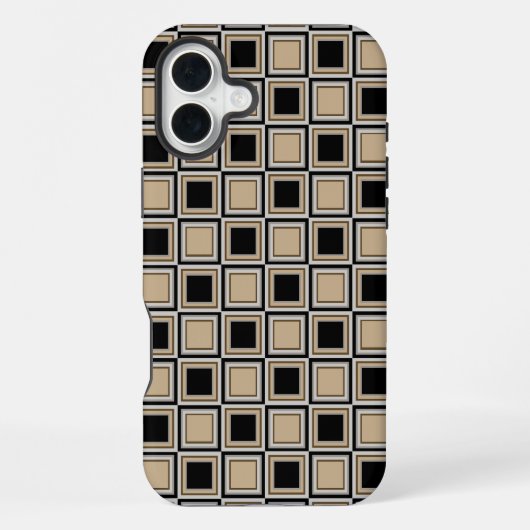 スクエア柄 iPhoneケース (裏面)