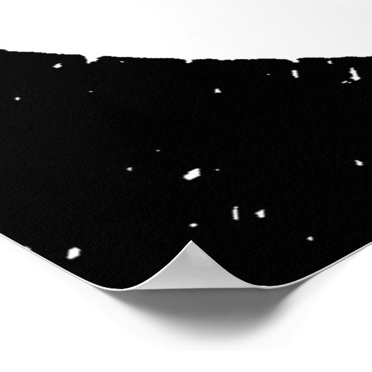 スクエア白黒感動的リーダーシップウルフ ポスター (角)