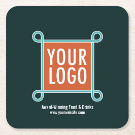 スクエア紙カスタムバーコースターバルク会社ロゴ スクエアペーパーコースター