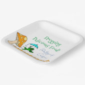 スクエア紙プレートフロギングおいしいポルトガル ペーパープレート (傾斜あり)