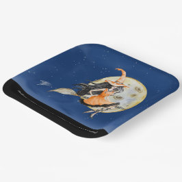 スクエア紙プレート、ウィッチズスウィートライド ペーパープレート