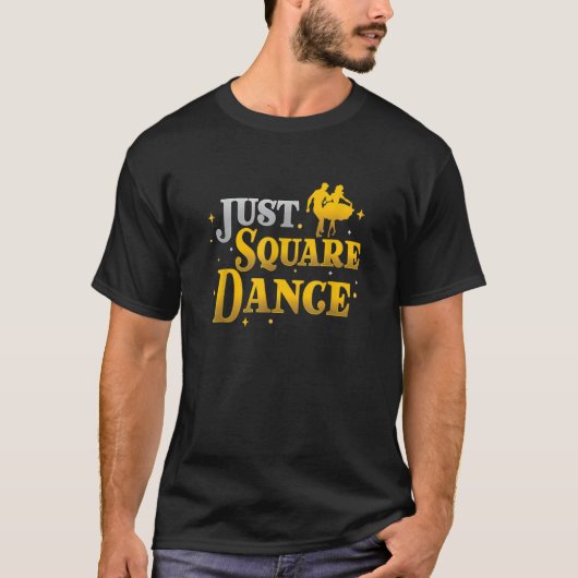 スクエア素晴らしダンスのためのスクエア踊りススク Tシャツ (正面)