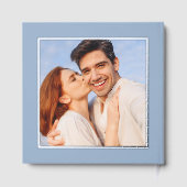 スクエア結婚ズゲストブックウォーターカラーシーホース ゲストブック (裏面)